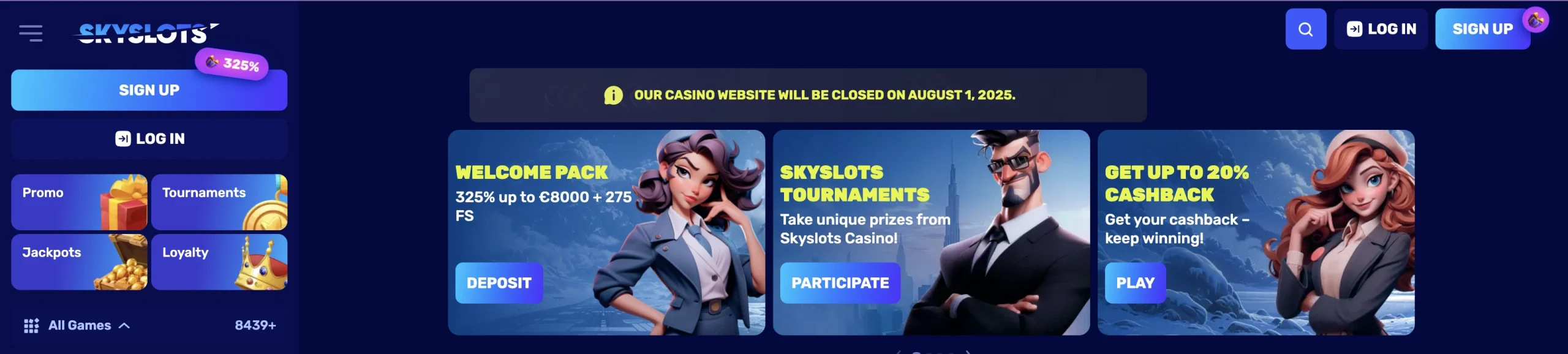 Skyslots Casino Bonus