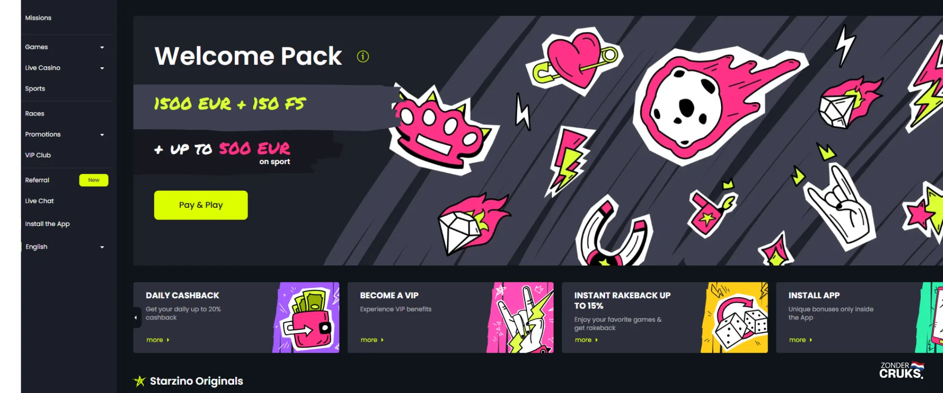 Starzino casino review