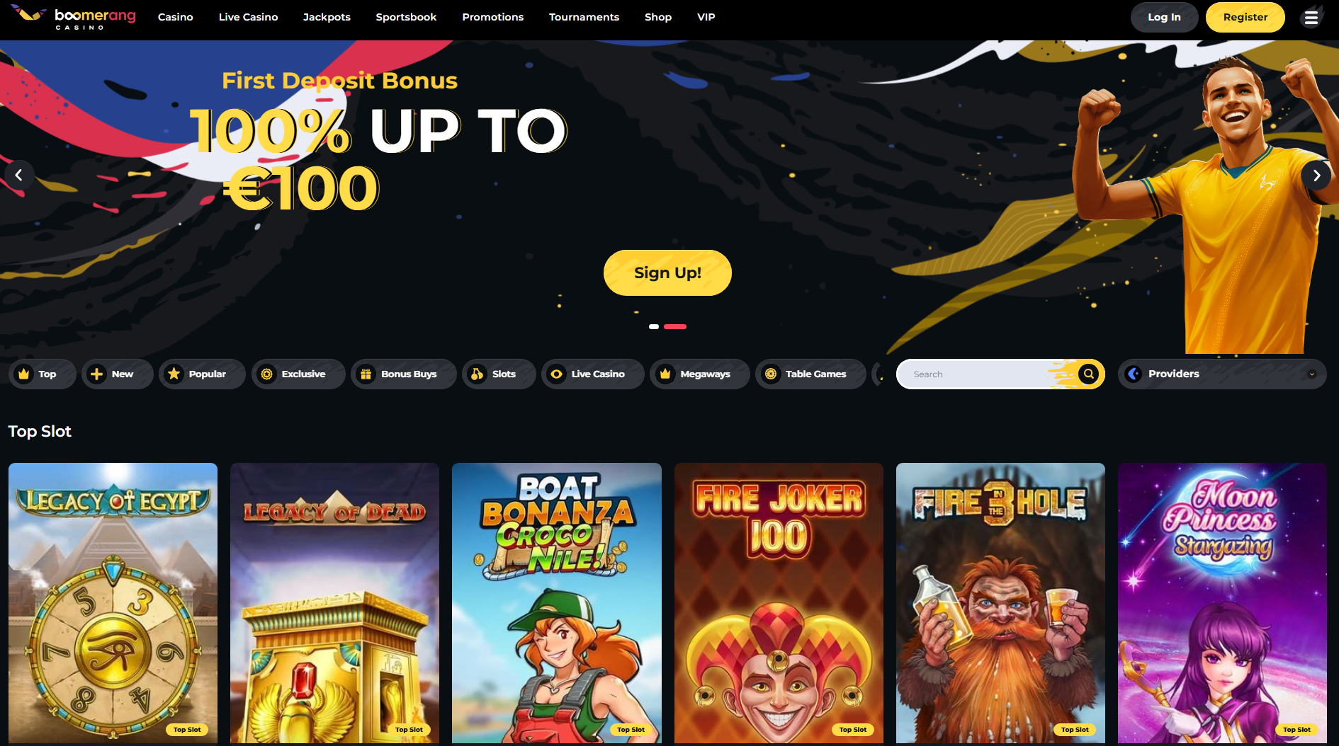 boomerang casino live