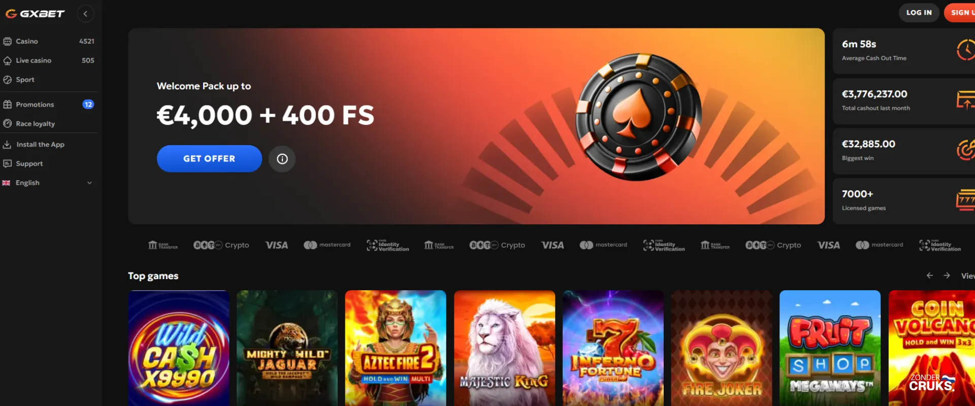 gx bet casino review