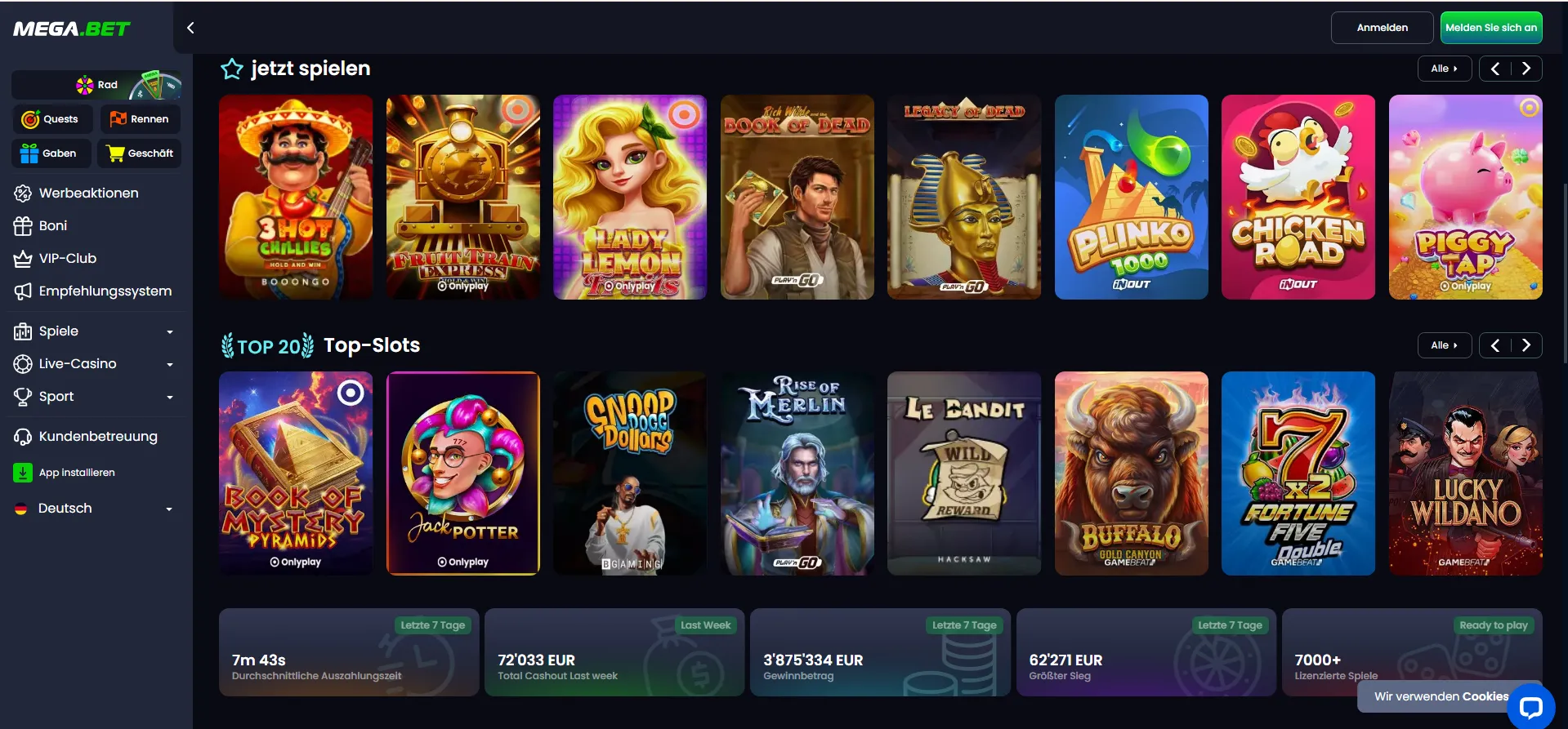 megabet casino sports
