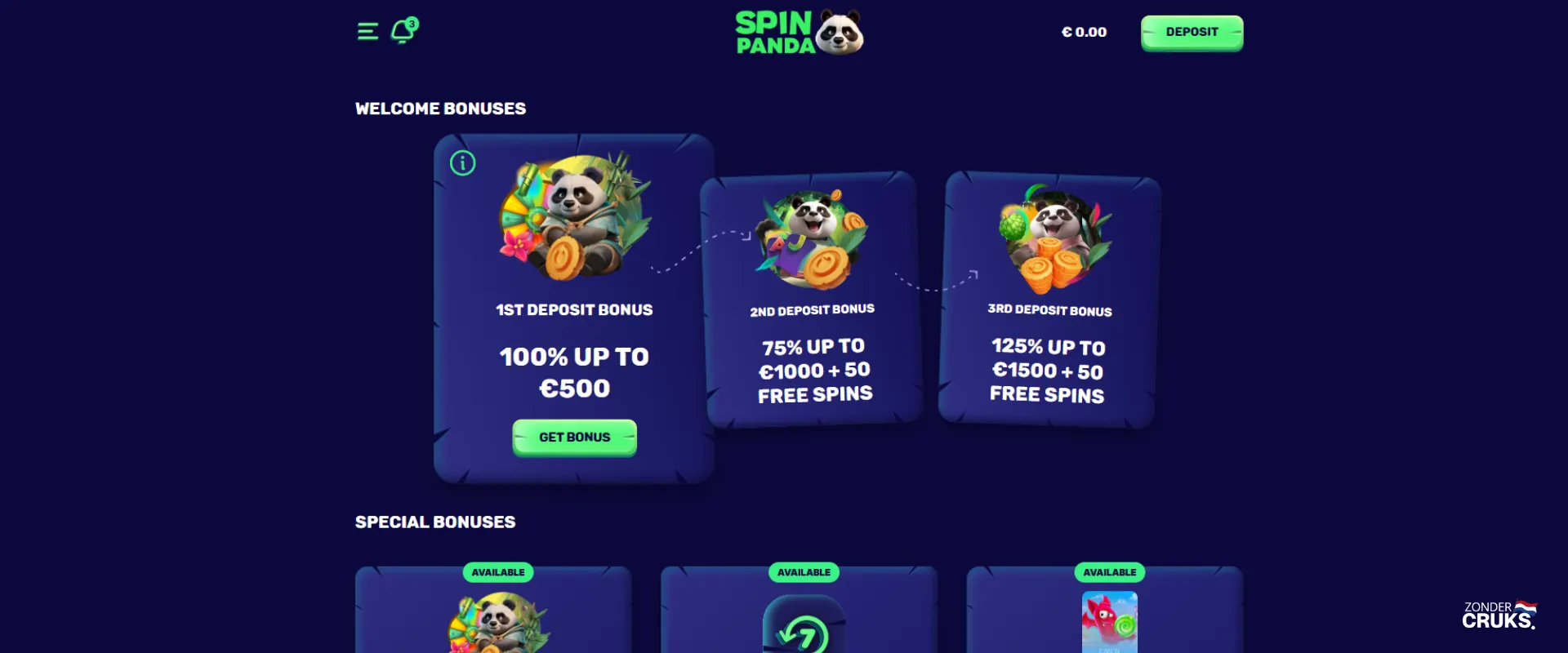spinpanda bonus